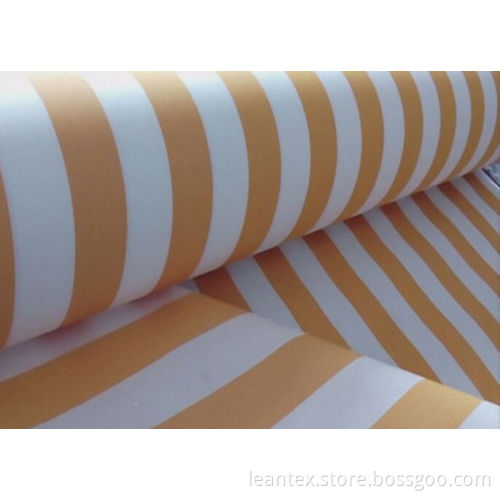100% polyester solution dyed awning fabric 380 GSM